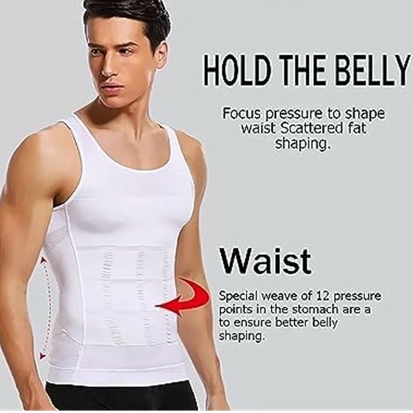 NWT, Shaperluv Tank 2.0 2Pack White and Navy Blue, body sculpting shaper - Picture 2 of 4